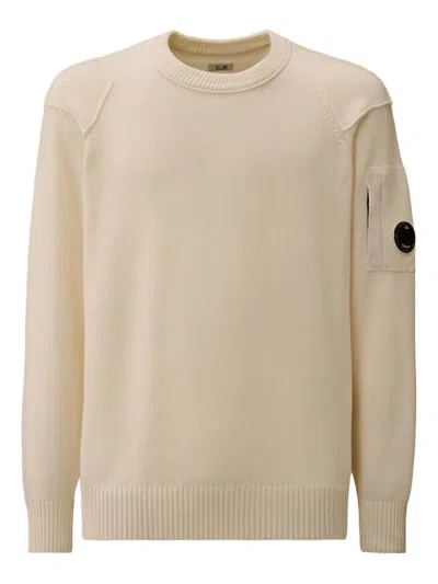 C.p. Company Sweaters White In Multi