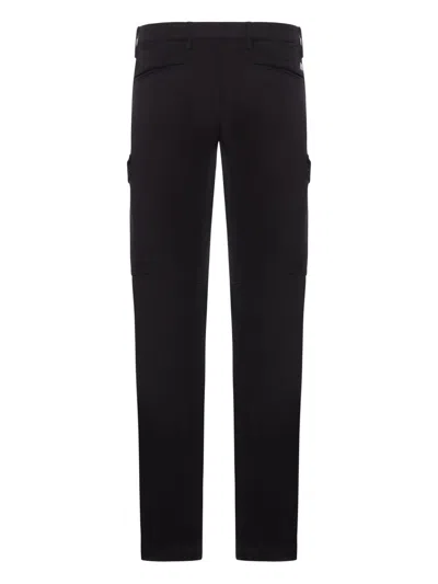 C.p. Company C.p.company Stretch Sateen Ergonomic Cargo Pants In Black