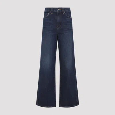 Khaite Womens Benson Bonnie Straight-leg Denim-blend Jeans
