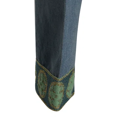 Valentino Garavani Straight-leg Jeans With Decorative Cuffs In Black