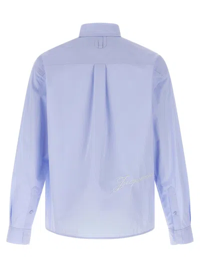 Jacquemus La Chemise Simon Shirt And Blouse Light Blue In Blue