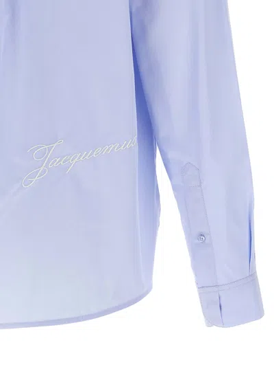 Jacquemus La Chemise Simon Shirt And Blouse Light Blue In Blue