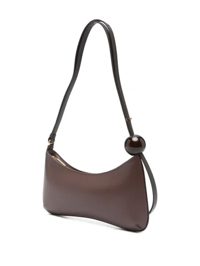 Jacquemus Women Le Bisou Perle Shoulder Bag In Brown