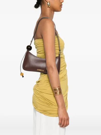Jacquemus Women Le Bisou Perle Shoulder Bag In Brown