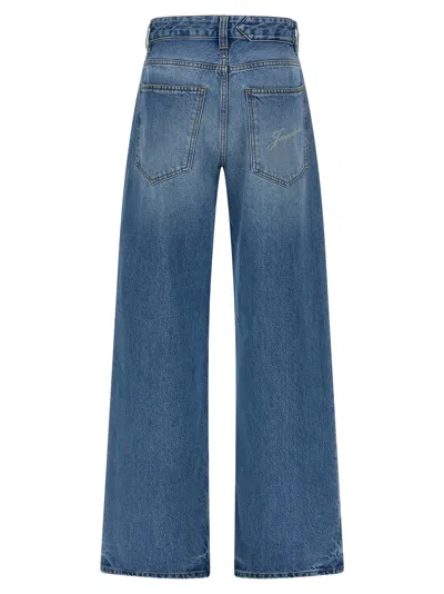 Jacquemus Le De-nîmes Large Jeans Light Blue In Blue