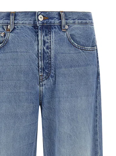 Jacquemus Le De-nime Droit Jeans Multicolor In Blue