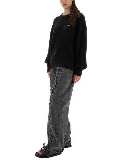 Rotate Birger Christensen Lightweight Jersey With Logo In Black