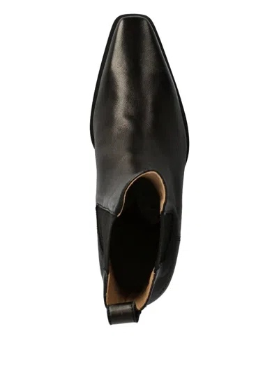 Copenhagen Elastic-panel Pointed-toe Boots In Black