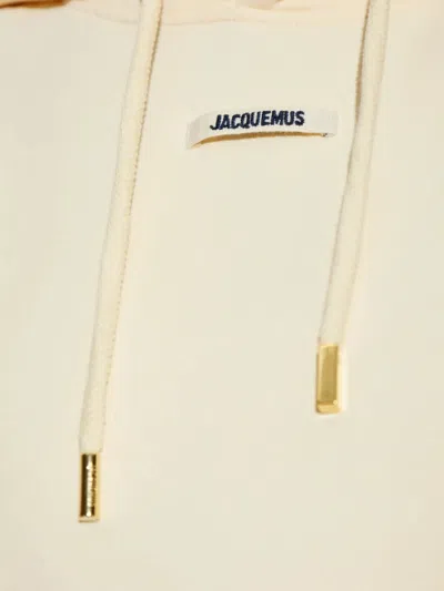 Jacquemus Logo Hoodie In Neutral
