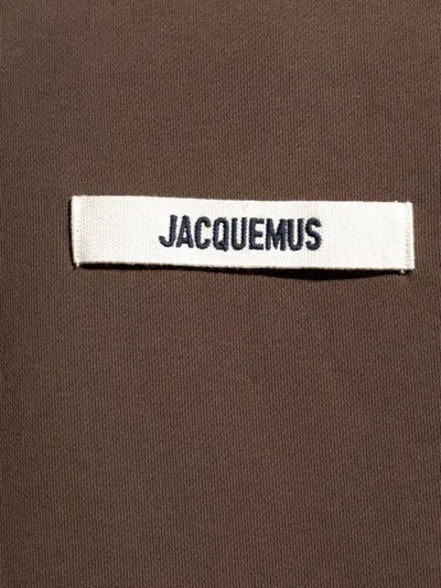 Jacquemus Gros Grain Hooded Sweatshirt In Nude