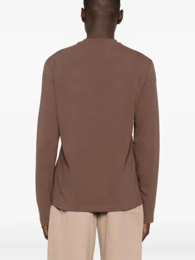 Jacquemus Le Sweatshirt Gros Grain Sweatshirt In Brown