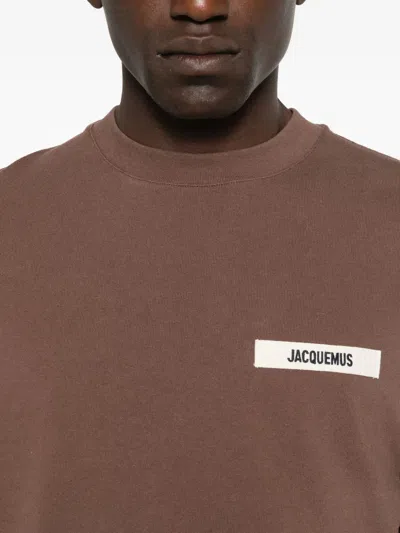 Jacquemus Le Sweatshirt Gros Grain Sweatshirt In Brown