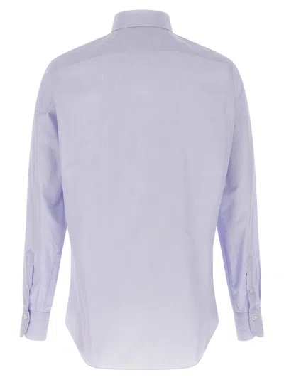 Finamore 1925 Luigi Shirt And Blouse Light Blue In Blue