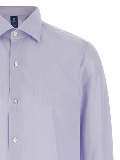 Finamore 1925 Luigi Shirt And Blouse Light Blue In Blue
