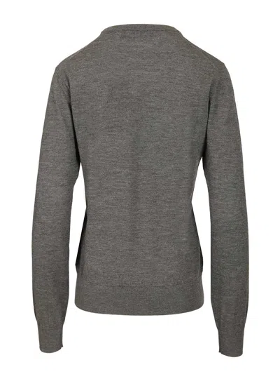 Dolce & Gabbana Maglione Rasato Fin.18 Knitwear Grey In Gray