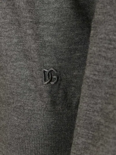 Dolce & Gabbana Maglione Rasato Fin.18 Knitwear Grey In Gray