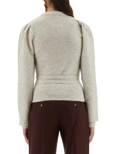 Rotate Birger Christensen Mesh With Flower Detail In Neutral