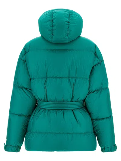 Ienki Ienki Quilted Belted Jacket In Green