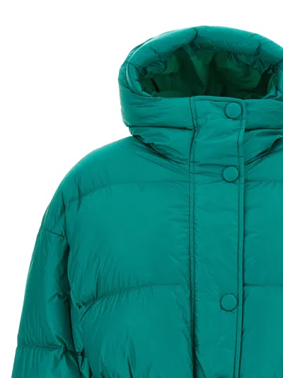 Ienki Ienki Quilted Belted Jacket In Green