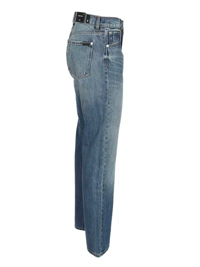 7 For All Mankind Bakersfield Modern Straight Jeans In Blue