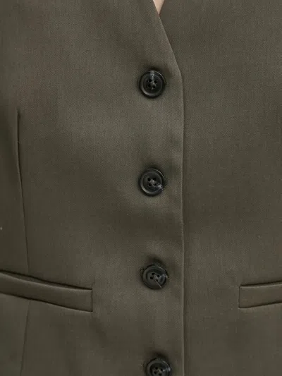 Samsoe & Samsoe Saramona Button-fastening Vest In Gray