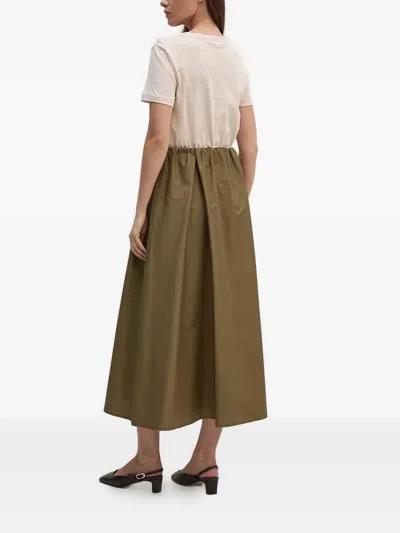 Sandro Ferrone Elasticated-waist Dress In Neutral