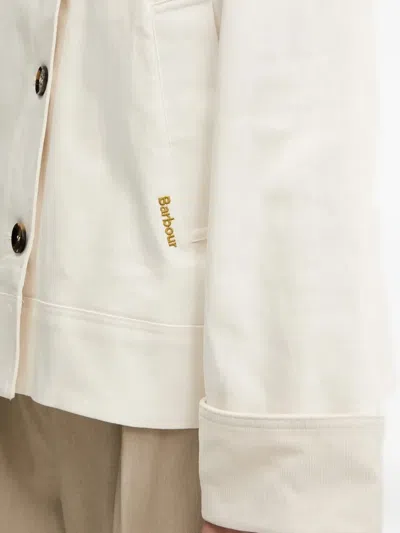 Barbour Abbey Corduroy-collar Jacket In Neutral