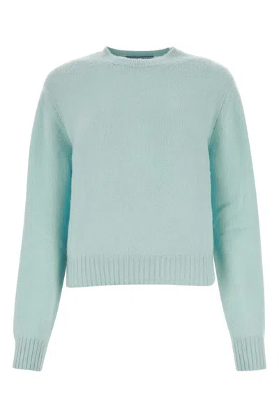 Prada Tiffany Cashmere Sweater In Blue