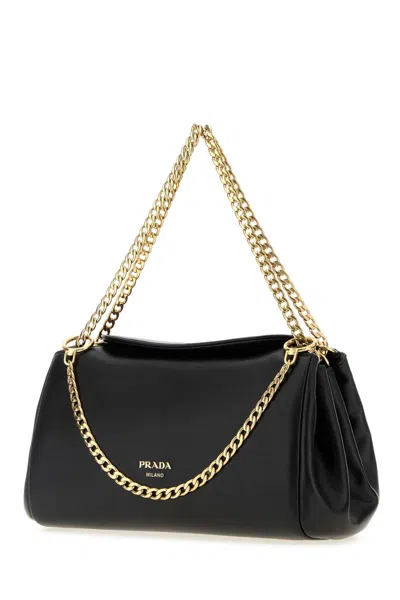 Prada Tumulte Small Chain-strap Leather Shoulder Bags In Black