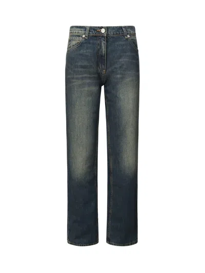Magda Butrym Straight-leg Denim Jeans In Gray