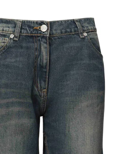 Magda Butrym Straight-leg Denim Jeans In Gray