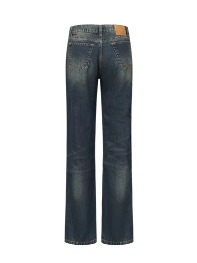 Magda Butrym Straight-leg Denim Jeans In Gray