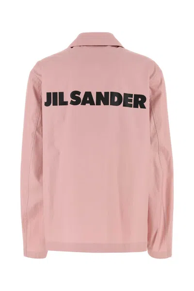 Jil Sander Pink Taffeta Jacket In Pink