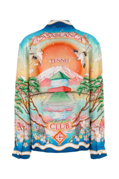 Casablanca Tennis Club Shirt In Multi