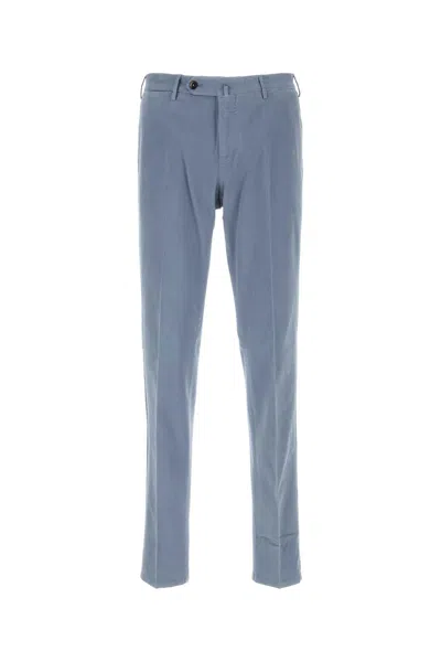 Pt Torino Stretch Modal Blend Pant With Practical Pockets In Blue