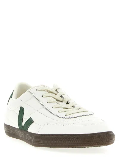 Veja Multicolour Leather Suede Sneaker In White