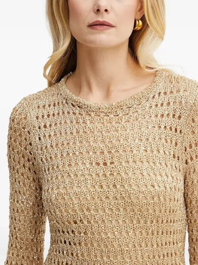 Simona Corsellini Open-back Fringe Mini Dress In Neutral