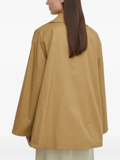 Lovechild Double-breasted Buttoned Jacket In Brown