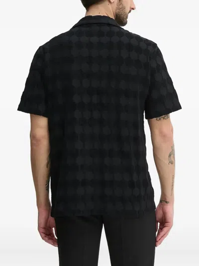Balr. Textured Geometric Shirt In Black