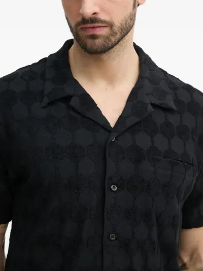 Balr. Textured Geometric Shirt In Black