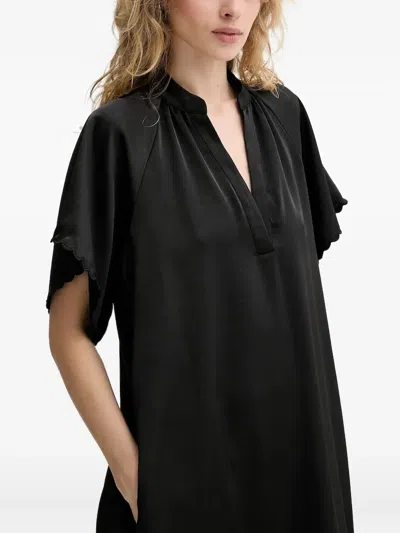 Bruuns Bazaar V-neck Dress In Black