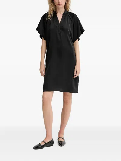 Bruuns Bazaar V-neck Dress In Black