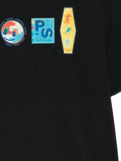 Ps By Paul Smith Regular Fit T-shirt In Black