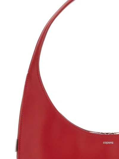 Coperni Logo Detailed Medium Soft Tote Bag In Red