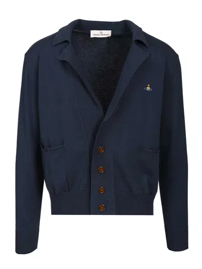 Vivienne Westwood Samuel Cardigan Knitwear Blue In Blue