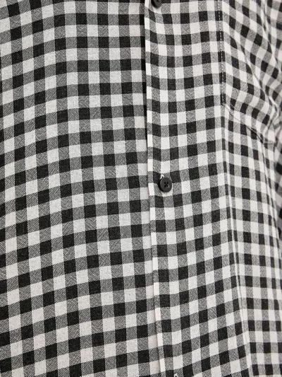 Won Hundred Check-pattern Shirt In Black