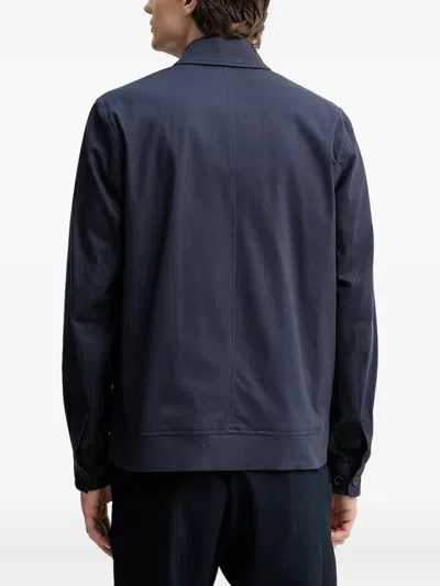 Les Deux Zip-front Jacket In Blue