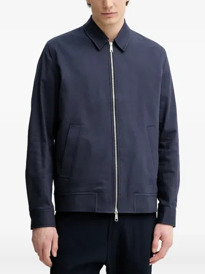 Les Deux Zip-front Jacket In Blue