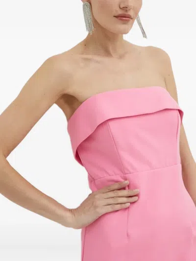 露肩中长连衣裙