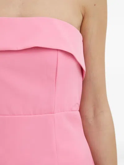 露肩中长连衣裙